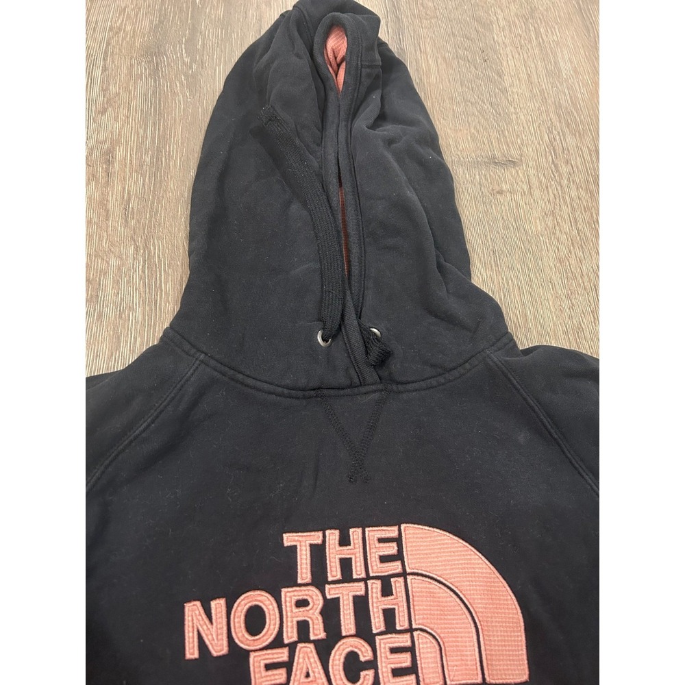 The North Face Womens‎ Black Pink Logo Pullover Hoodie Sweatshirt Size Large - Picture 5 of 9